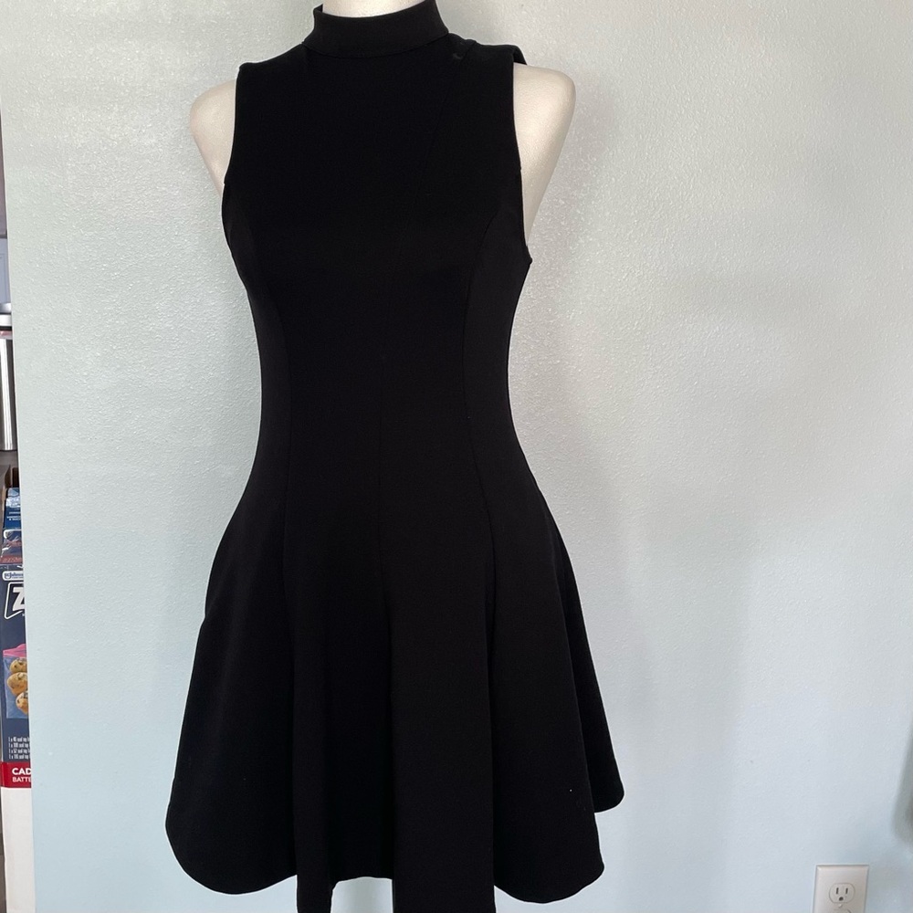 Free People Elegant Black Backless Dress